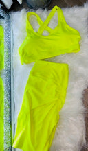 Load image into Gallery viewer, neon biker shorts two pieces