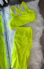 Load image into Gallery viewer, neon biker shorts two pieces
